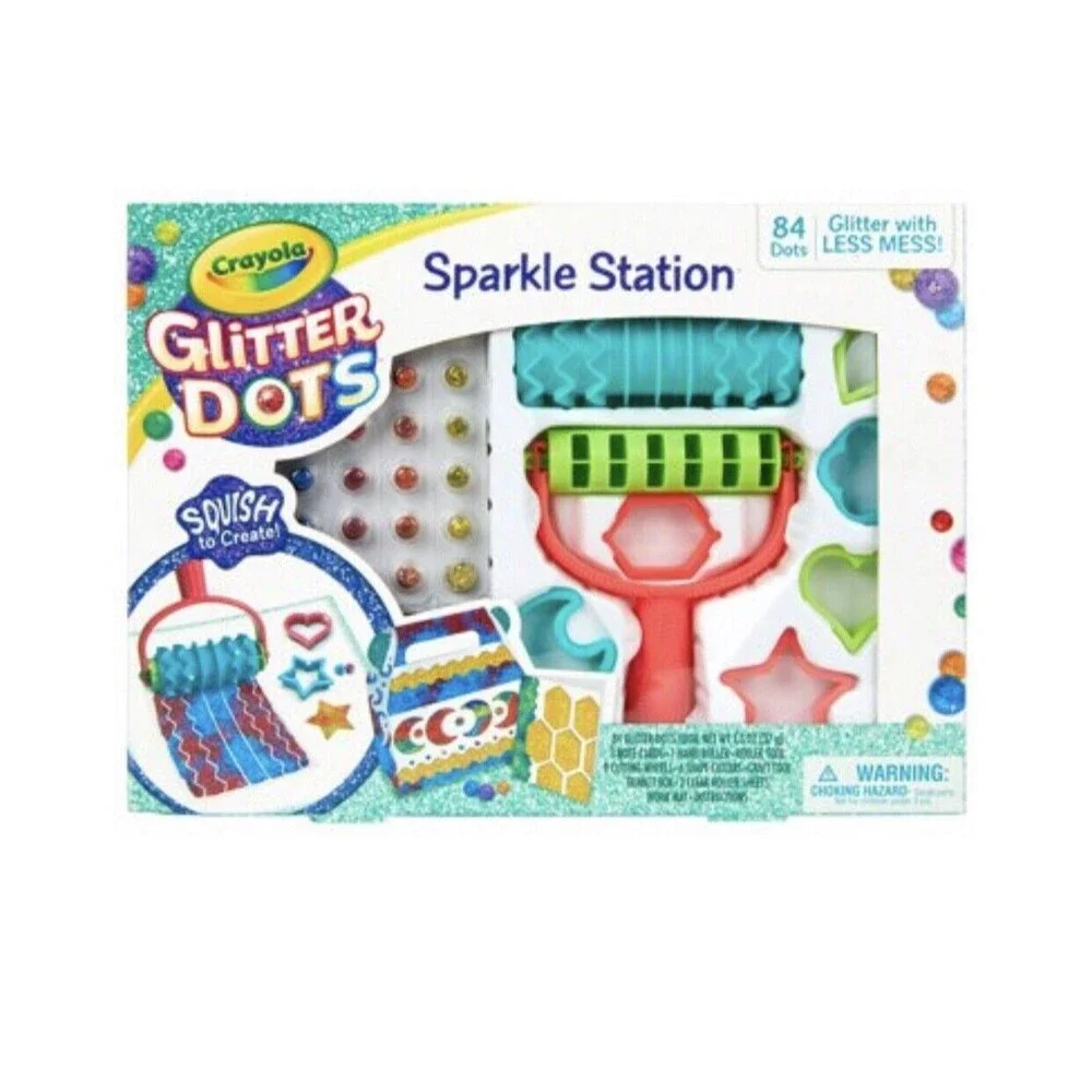 Crayola‎ Glitter Dots Sparkle Station Craft Kit-84 Dots-Age 6+/ NIB